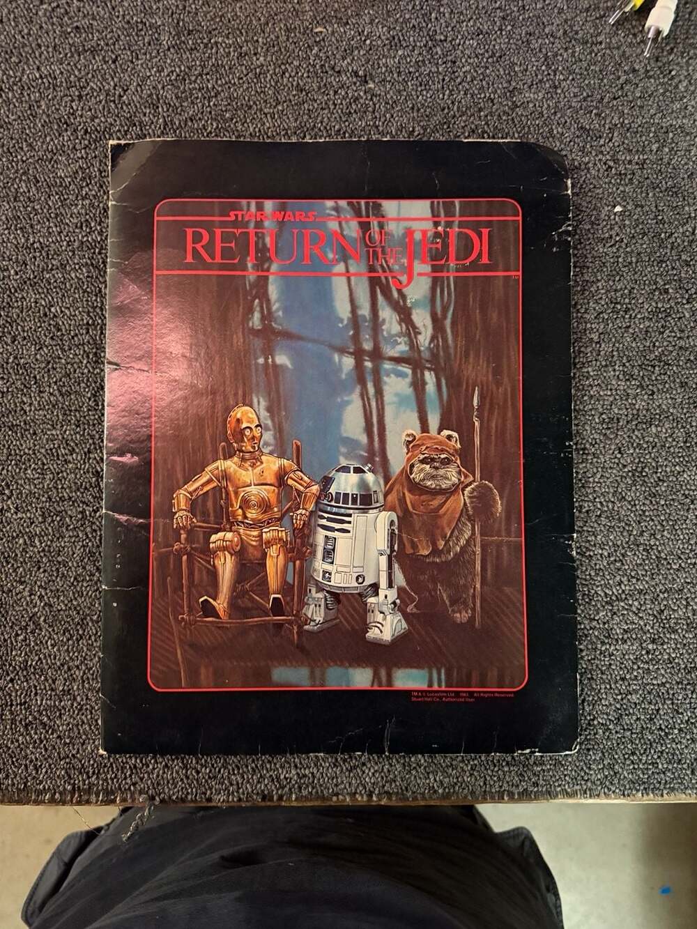 1983 Star Wars Return of the Jedi C-P30 R2D2 Folder Vintage New unused perfect!
